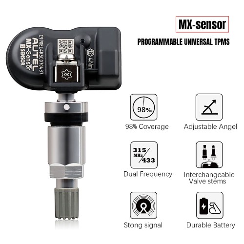 Autel MX-Sensor 433/315MHz  2 IN 1 金属头