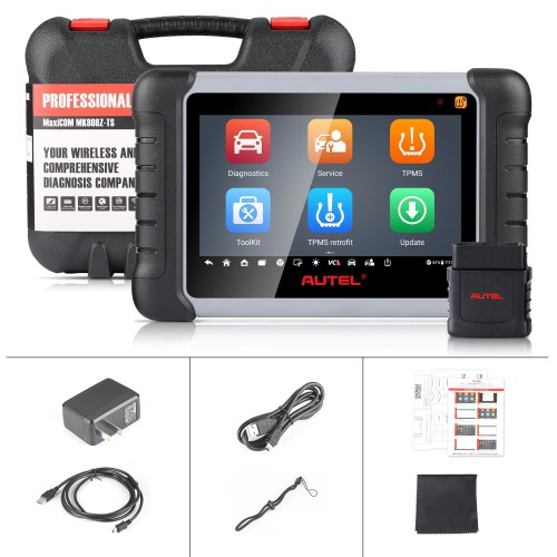 AUTEL MaxiCOM MK808Z-TS Car Scanner, 2022 Bidirectional Tool with 36+ Service, All Systems Diagnoses, Top TPMS Relearn Programming Scanner, Bluetooth