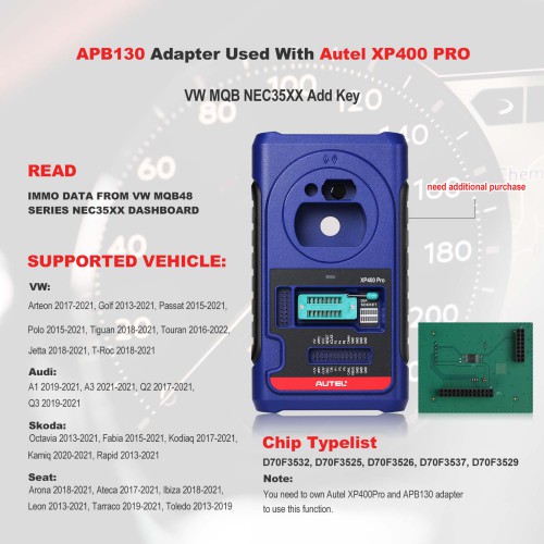 AUTEL APB130 Adapter Used With Autel XP400 PRO