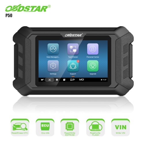 OBDSTAR P50 Airbag Reset Intelligent Airbag Reset Equipment Covers 51 Brands and Over 7100 ECU Part No.