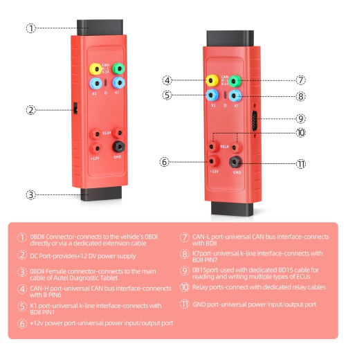 Autel MaxiIM G-BOX 3 Adapter Compatible with MAXIIM IM608, IM608PRO Engine ECU Read/Write for BOSCH MD1/MG1