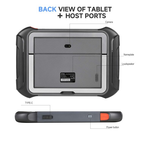 XTOOL D9S PRO Auto Diagnostic Tool Vehicle Scanner 42 Services Full System Diagnosis ECU Coding Key Programming Active Test CAN FD DoIP