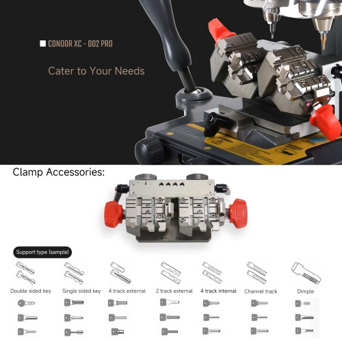 XHORSE Condor XC-002 PRO Manual Key Cutting Machine PN: XC02P0 Optimized Performance Ultra-high Precision Duplication