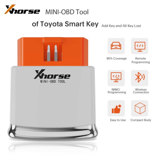 Xhorse MINI-OBD Tool XDMOT0GL Toyota Add Keys All Keys Lost