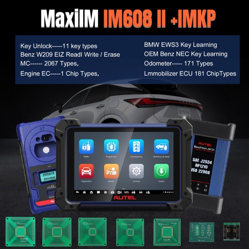 2023 Autel MaxiIM IM608 II (IM608 PRO II/IM608S I) Automotive All-In-One Key Programming Tool Support All Key Lost Get 2pcs of OTOFIX Watches For Free