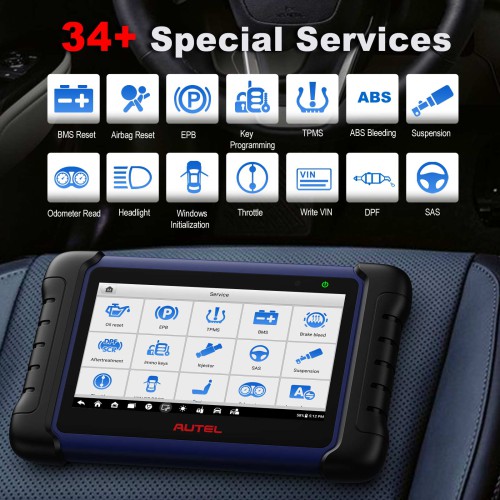 Autel MaxiIM IM508S Key Programming Tool with XP200 Programmer, Bi-Directional Control Scan Tool with OE All System Diagnostics, 34 Special Services