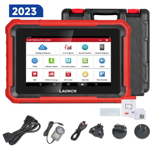 Launch X-431 PROS ELITE Auto Full System Car Diagnostic Tools CAN FD Active Tester OBD2 Scanner