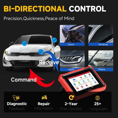 Launch X-431 PROS ELITE Auto Full System Car Diagnostic Tools CAN FD Active Tester OBD2 Scanner