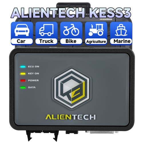 Original ALIENTECH KESS3 V3 ECU and TCU Programming via OBD, Boot and Bench with One Year Free Subscription