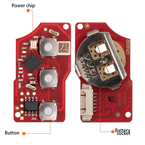 XHORSE	XKB520EN Second Generation Wired Remote, Supports Wireless Programming