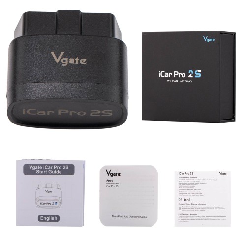 Vgate iCar Pro 2S Bluetooth OBD-II Adapter Free Firmware Update for iOS/Android/Windows