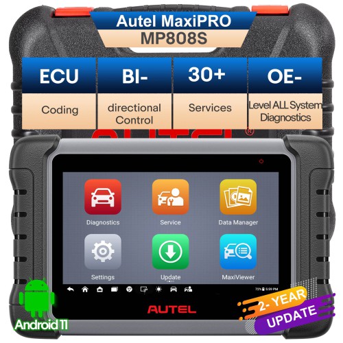 Autel MaxiPRO MP808S OE-Level All System Diagnostics 30+ Service Functions Bi-directional Control Active Test