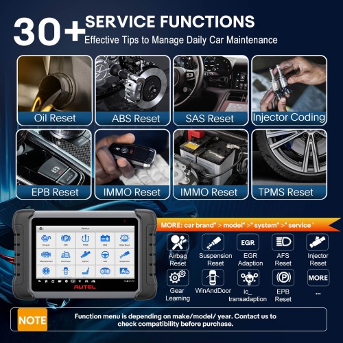 Autel MaxiPRO MP808S OE-Level All System Diagnostics 30+ Service Functions Bi-directional Control Active Test