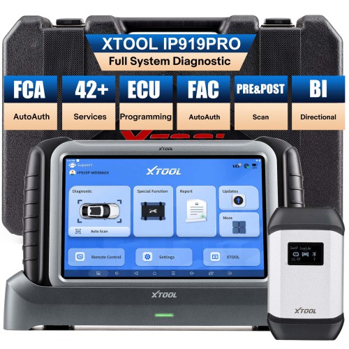 XTOOL IP919PRO Full System Diagnostic Support ECU Coding DOIP / CANFD Protocol & FCA AutoAuth