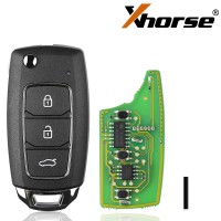 XHORSE XKHY05EN HYU.D style Wired Universal Remote Key Fob 3 Button for VVDI Key Tool (English Version) 2017