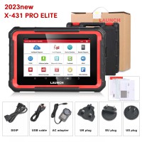 Launch X431 PRO ELITE Auto Full System Car Diagnostic Tools CAN FD Active Tester OBD2 Scanner EU & UK Version