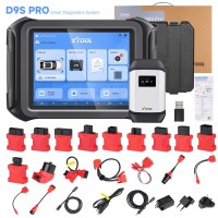 XTOOL D9S PRO Auto Diagnostic Tool Vehicle Scanner 42 Services Full System Diagnosis ECU Coding Key Programming Active Test CAN FD DoIP