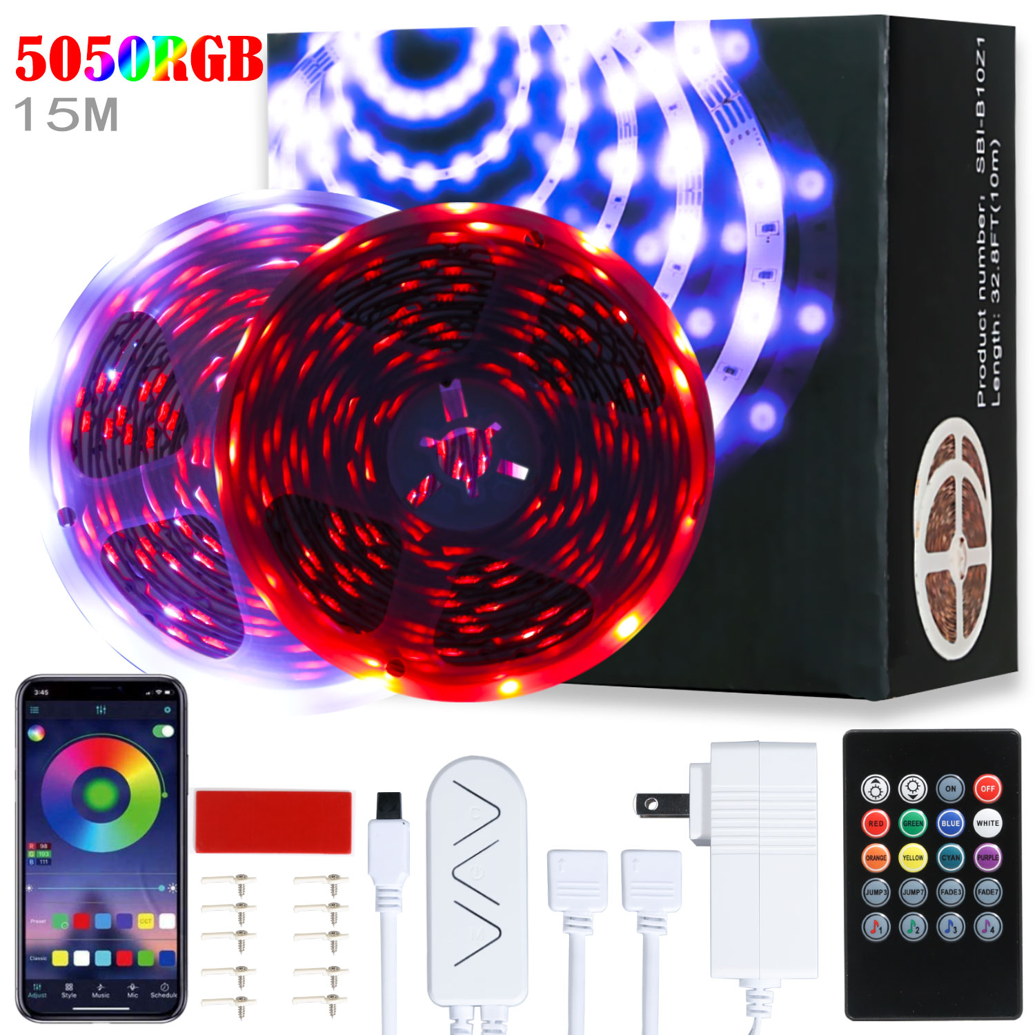 Buy 25ft LED Strip Lights, APP Control Music Sync Color Changing